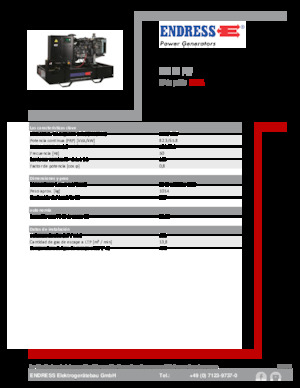 Naftové elektrocentrály Endress ESE 90 PW 