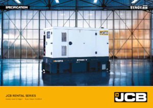 Naftové elektrocentrály JCB G100RS V