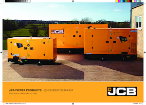 Naftové elektrocentrály JCB G33QS
