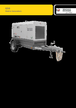 Naftové elektrocentrály Wacker Neuson G50