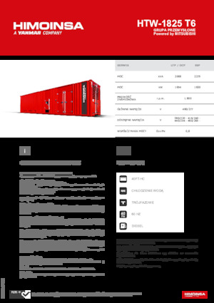 Naftové elektrocentrály HIMOINSA HTW-1825 T6