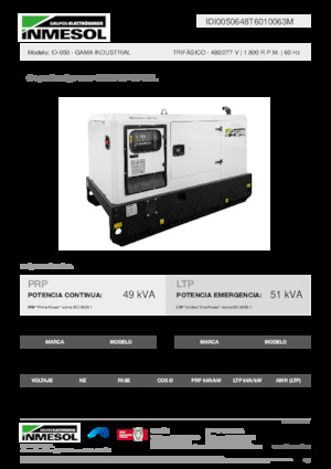 Naftové elektrocentrály INMESOL ID-050