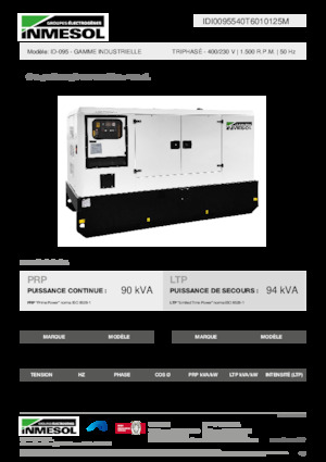 Naftové elektrocentrály INMESOL ID-095