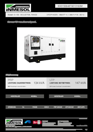 Naftové elektrocentrály INMESOL ID-150