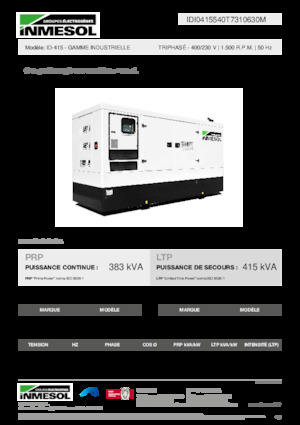 Naftové elektrocentrály INMESOL ID-415