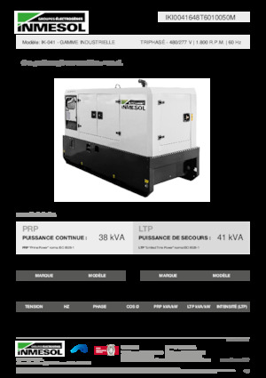 Naftové elektrocentrály INMESOL IK-041