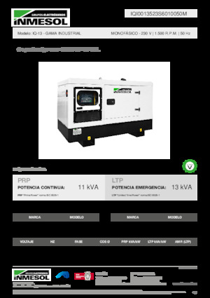 Naftové elektrocentrály INMESOL IQ-13