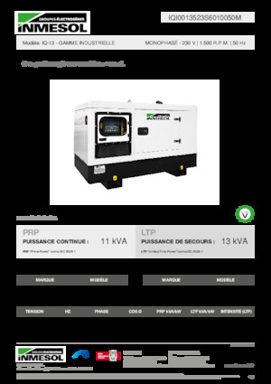 Naftové elektrocentrály INMESOL IQ-13