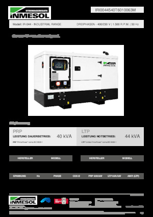 Naftové elektrocentrály INMESOL IR-044