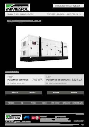 Naftové elektrocentrály INMESOL IT-820
