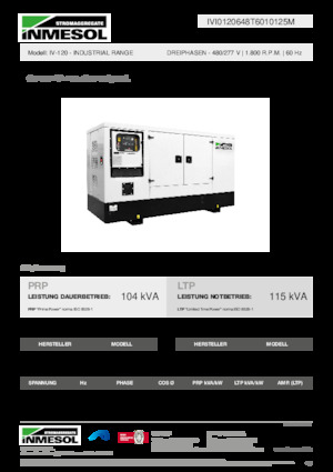 Naftové elektrocentrály INMESOL IV-120