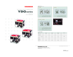 Naftové elektrocentrály Yanmar YDG2700N