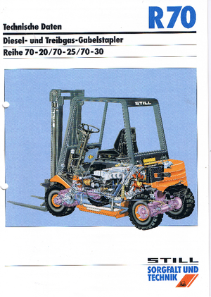 Čelní vysokozdvižné dieselové vozíky Still R 70-25
