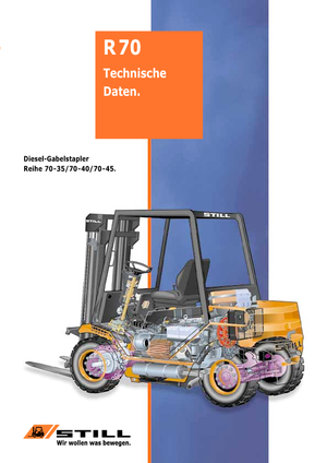 Čelní vysokozdvižné dieselové vozíky Still R 70-45