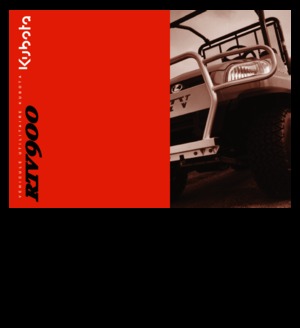 Komunální multifunkční naftová vozidla Kubota RTV 900 G