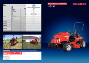 Komunální multifunkční naftová vozidla Shibaura SG 280