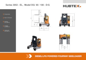 Dieselové vysokozdvižné vozíky s bočním ložením Hubtex DQ 100-G