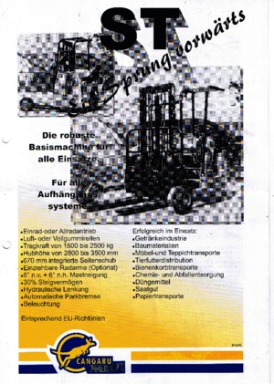 Závěsné dieselové vysokozdvižné vozíky Cangaru / Transmanut ST.30.5b.2528 D.Ra