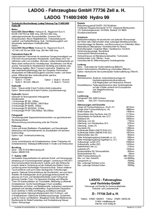 Komunální multifunkční naftová vozidla Ladog T 1400 T3