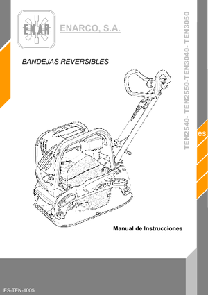 Reverzní vibrační desky Enar TEN 2540 DH