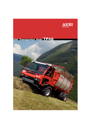 Komunální multifunkční naftová vozidla Aebi TP 48