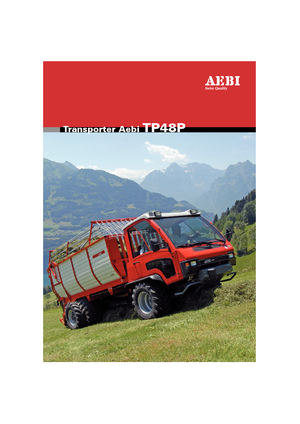 Komunální multifunkční naftová vozidla Aebi TP 48 P