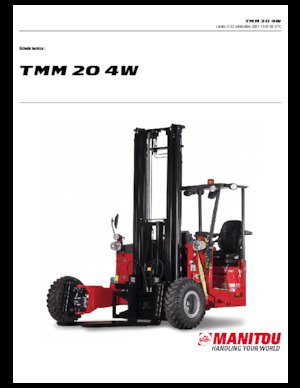 Závěsné dieselové vysokozdvižné vozíky Manitou TMM 20-4 W
