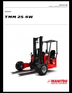 Závěsné dieselové vysokozdvižné vozíky Manitou TMM 25-4 W