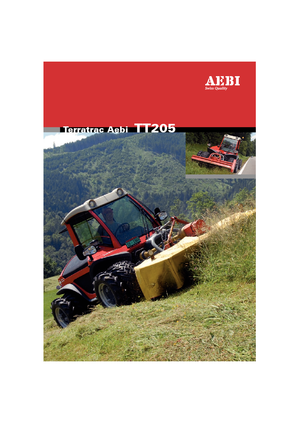 Komunální multifunkční naftová vozidla Aebi TT 205