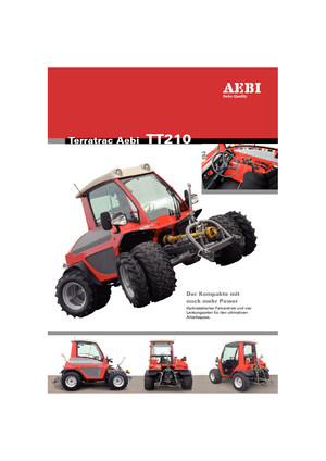 Komunální multifunkční naftová vozidla Aebi TT 210