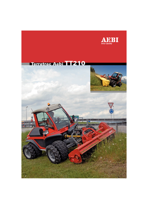 Komunální multifunkční naftová vozidla Aebi TT 210