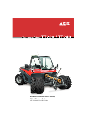 Komunální multifunkční naftová vozidla Aebi TT 240