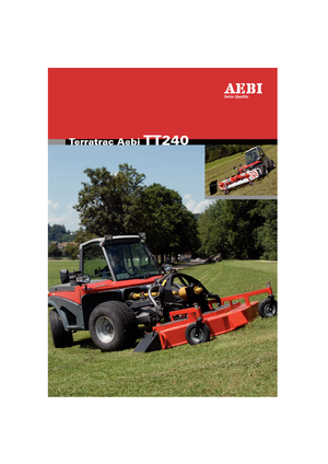 Komunální multifunkční naftová vozidla Aebi TT 240