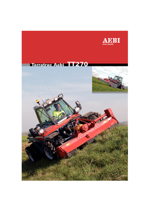 Komunální multifunkční naftová vozidla Aebi TT 270