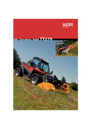 Komunální multifunkční naftová vozidla Aebi TT 275