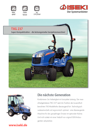 Komunální traktory Iseki TXG 237