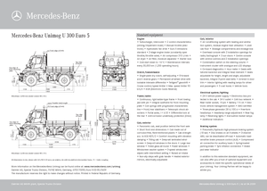 Komunální multifunkční naftová vozidla Unimog U 300
