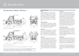 Komunální multifunkční naftová vozidla Unimog U 400