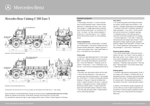 Komunální multifunkční naftová vozidla Unimog U 500