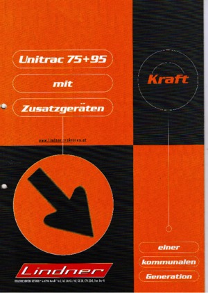 Komunální multifunkční naftová vozidla Lindner Unitrac 75