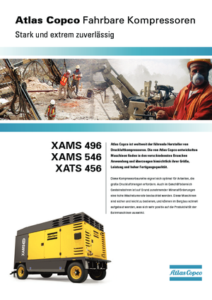 Přenosné vzduchové kompresory - dieslové, elektrické a benzínové Atlas Copco XAMS 546 CD