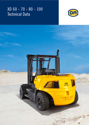 Čelní vysokozdvižné dieselové vozíky OM XD 80