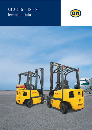 Čelní vysokozdvižné dieselové vozíky OM XD 18