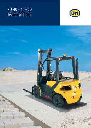 Čelní vysokozdvižné dieselové vozíky OM XD 40