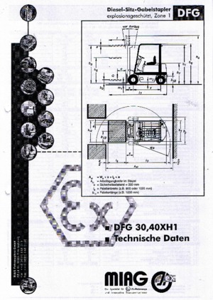Dieselové vysokozdvižné vozíky s ochranou proti výbuchu Miag DFG 40 XH 1