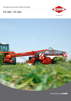 Tažené diskové žací lišty s kondicionérem Kuhn FC 303 GL