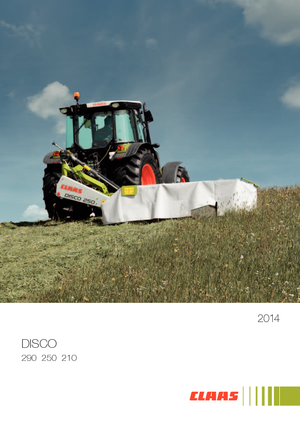 Zadní diskové žací lišty bez kondicionéru Claas Disco 210