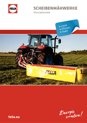 Zadní diskové žací lišty bez kondicionéru Fella SM 208 InLine