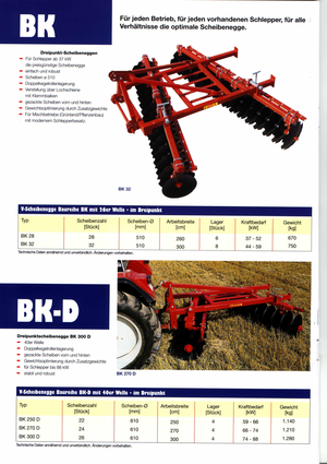 Diskové podmítače Brix BK 250 D