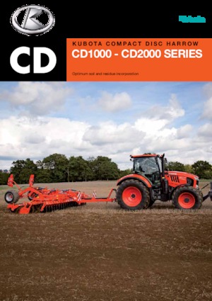 Diskové podmítače Kubota CD2500